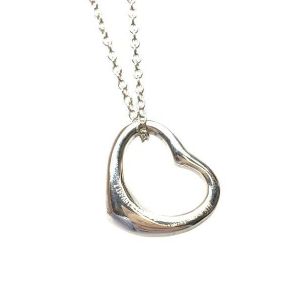 Tiffany Open Heart Necklace Silver